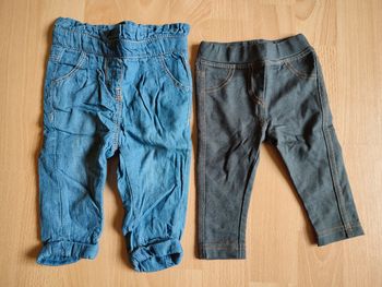 Lot Jeans + legging Denim fille TAO en 3M