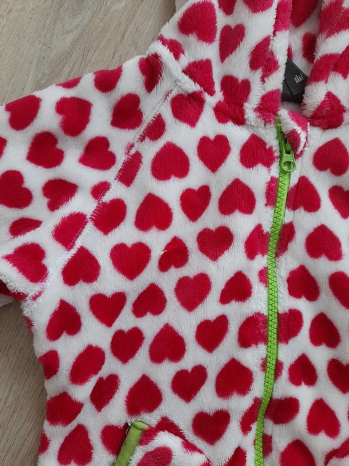 Veste gilet chaud coeur - photo numéro 2