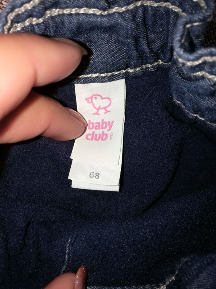 Jeans bleu doublure épaisse C&A 6 mois - photo numéro 2