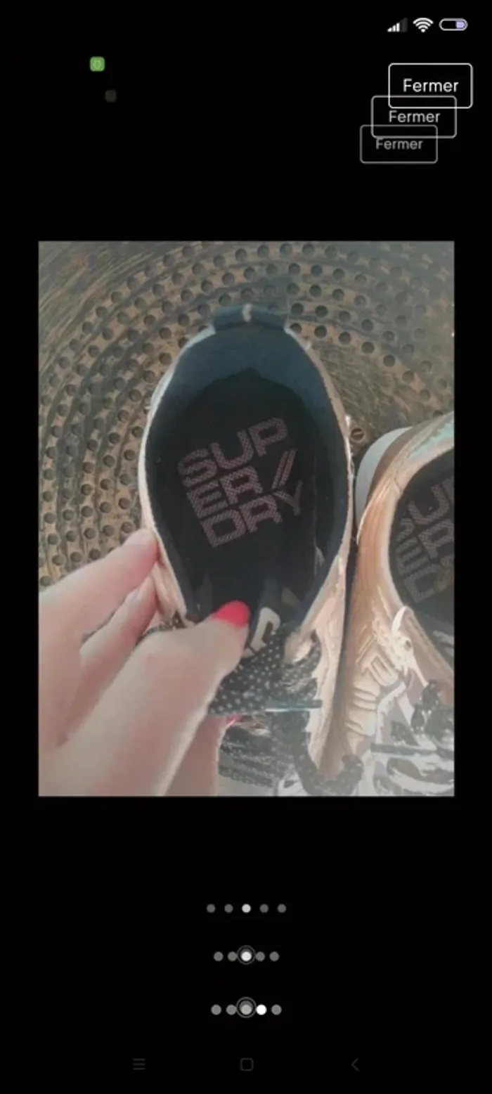 Baskets Superdry dorées 36 - photo numéro 4