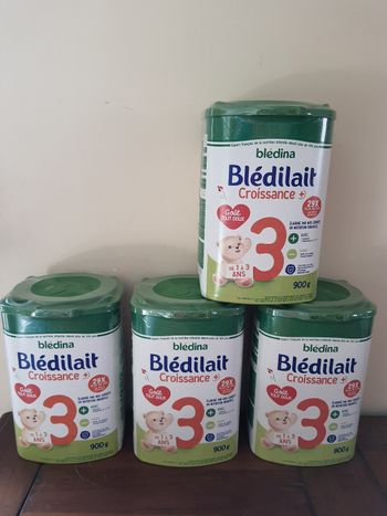 Lot de 4 boîtes Bledina 3