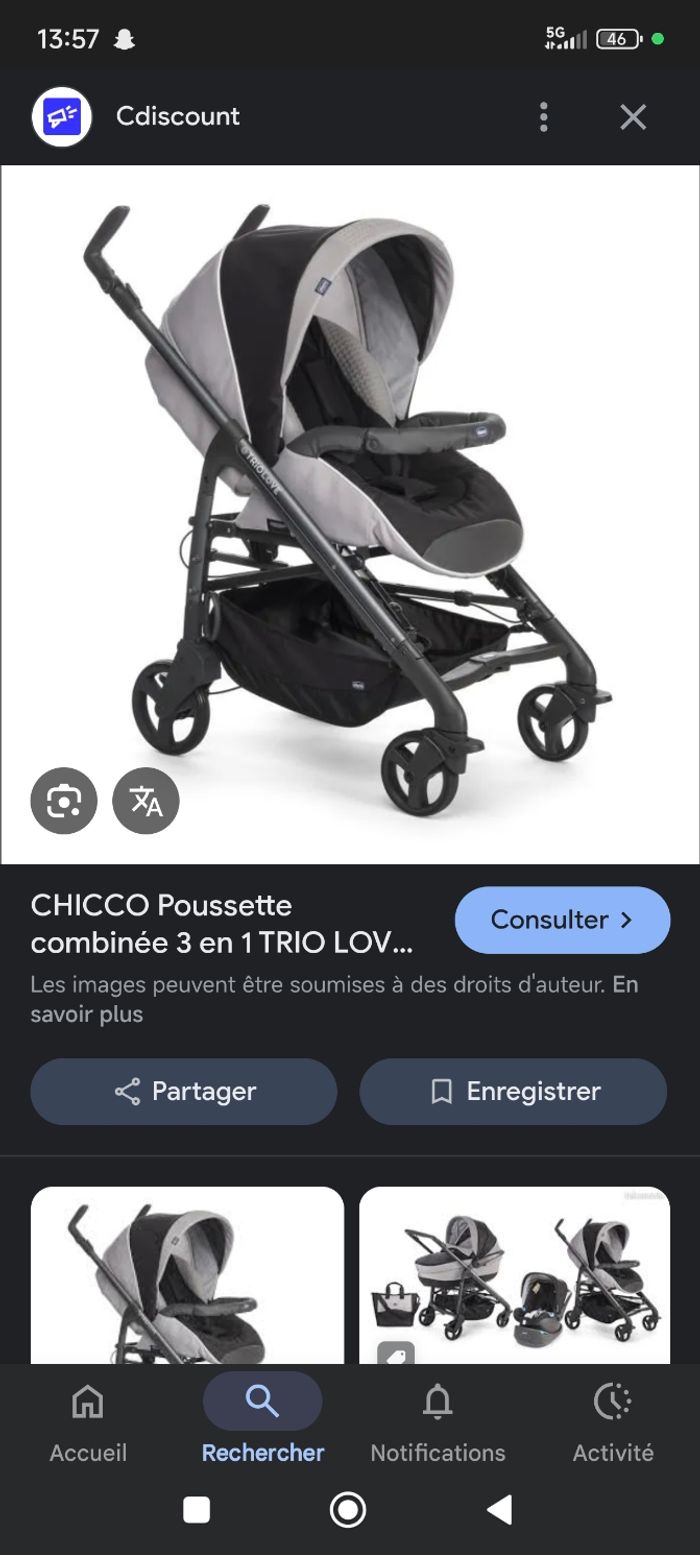 Pousette trio - photo numéro 4