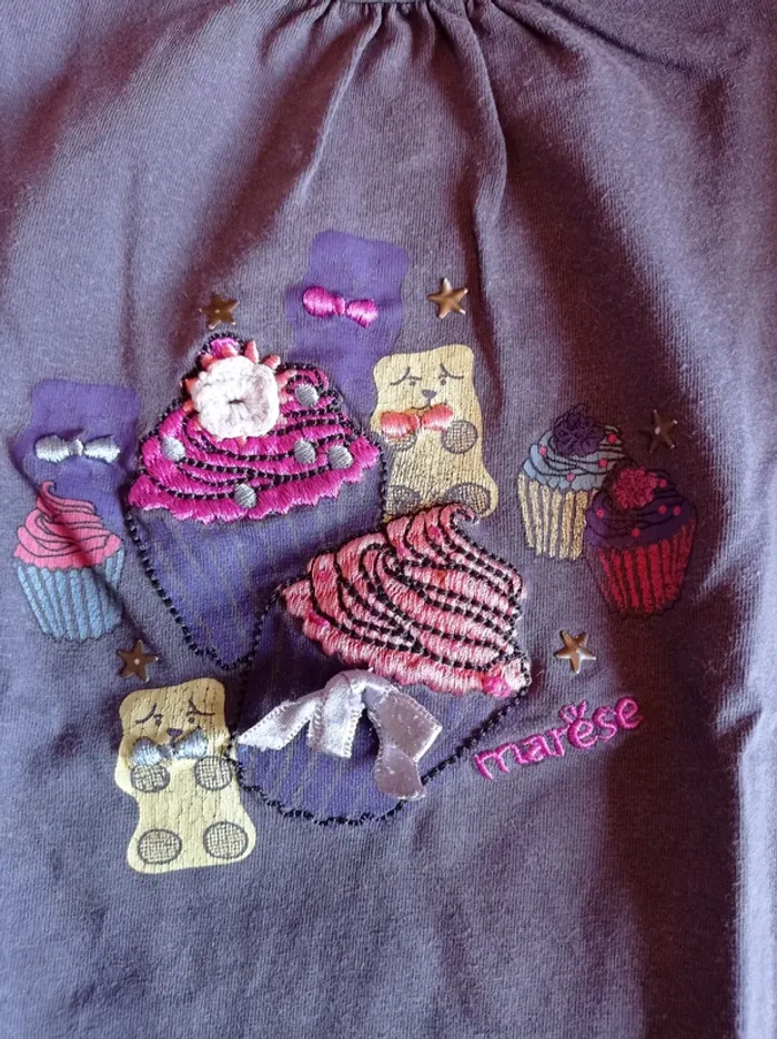 T-shirt violet Marèse 5 ans. - photo numéro 3