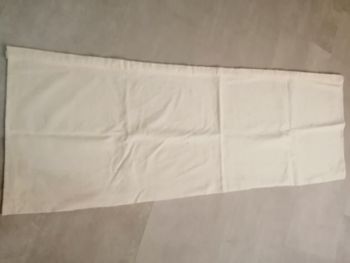 tissu velours écru 136 x 46 cm