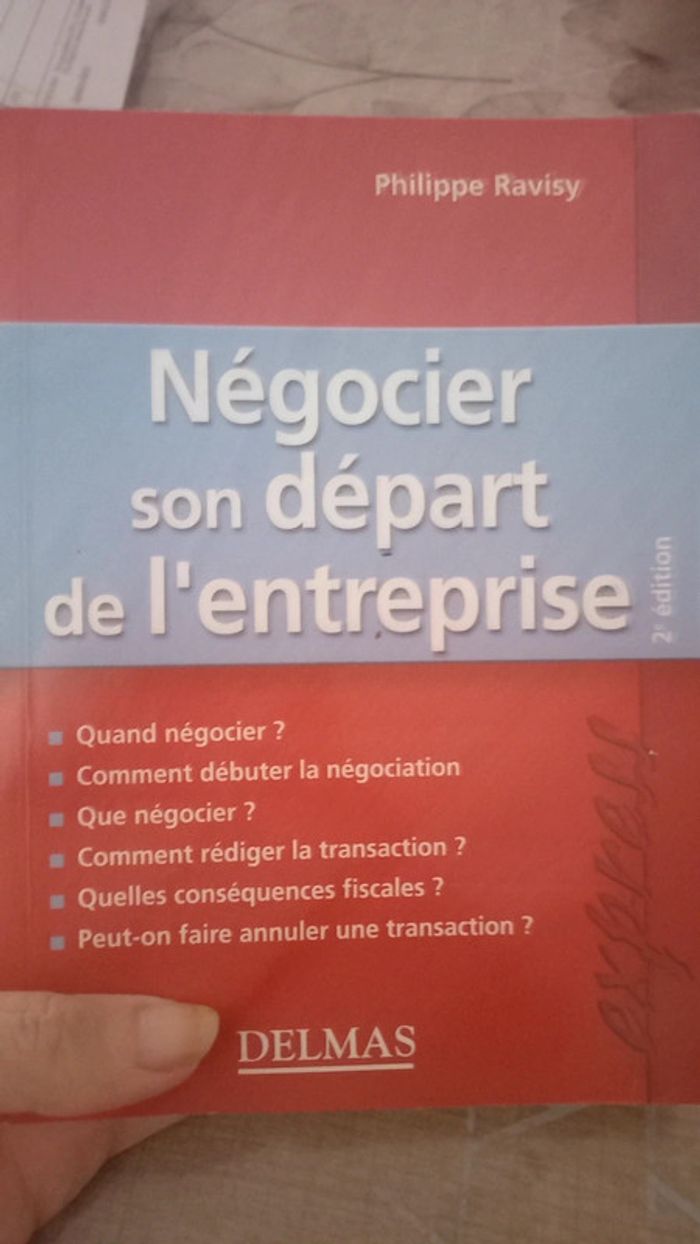 Livre négocier son départ de l entre