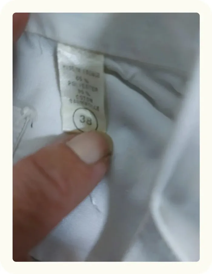 Chemise blanche col cassé Pierre Cardin Taille S - photo numéro 7
