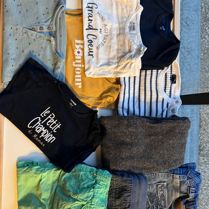 Mini lot vêtements 18 mois mi-saison Petit champion