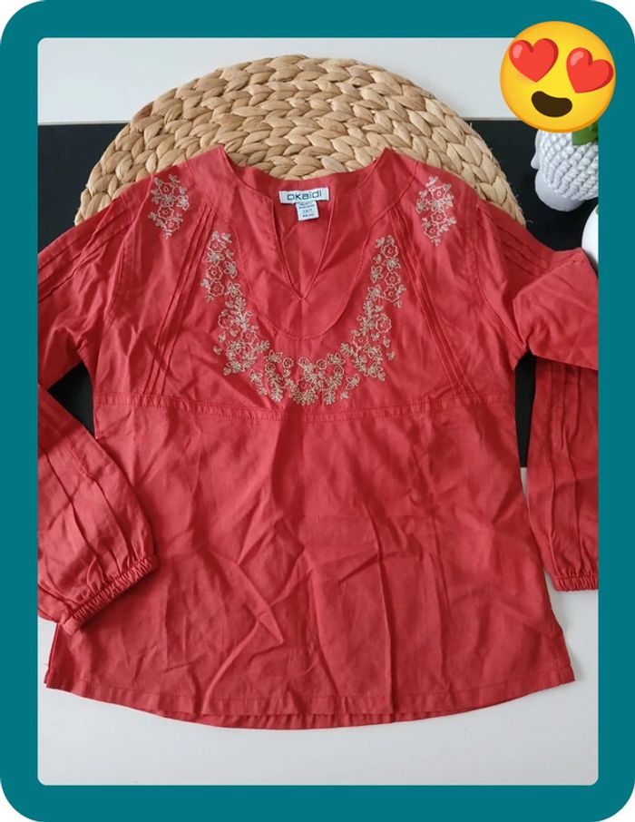 Haut/Blouse Okaïdi Taille 3 ans🌿💝 - photo numéro 4