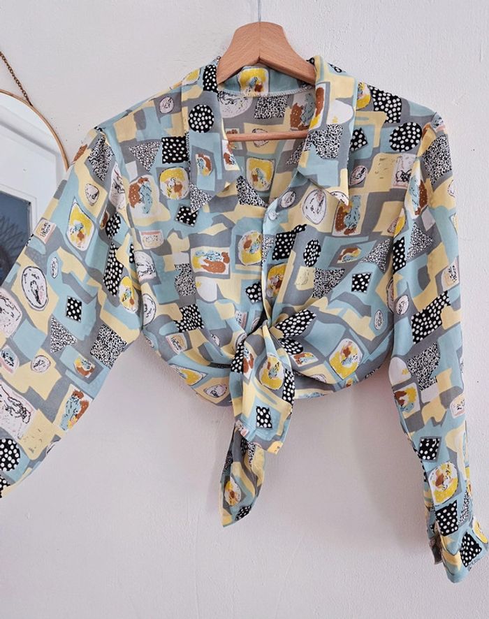 Chemisier à motifs vintage