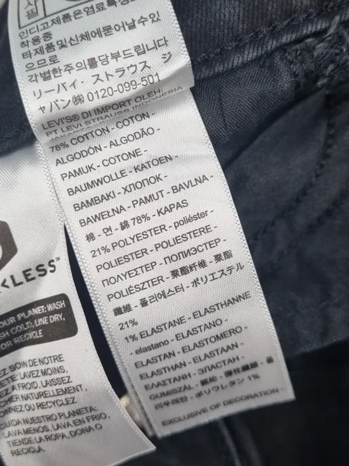 Jean Levi’s 724 noir – Taille 36 FR/ 26 US Femme (mesures en photos) - photo numéro 12