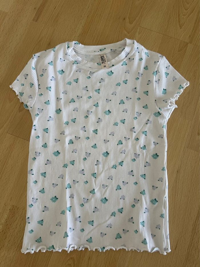 Tee-shirt côtelé blanc XS Tape à l’œil