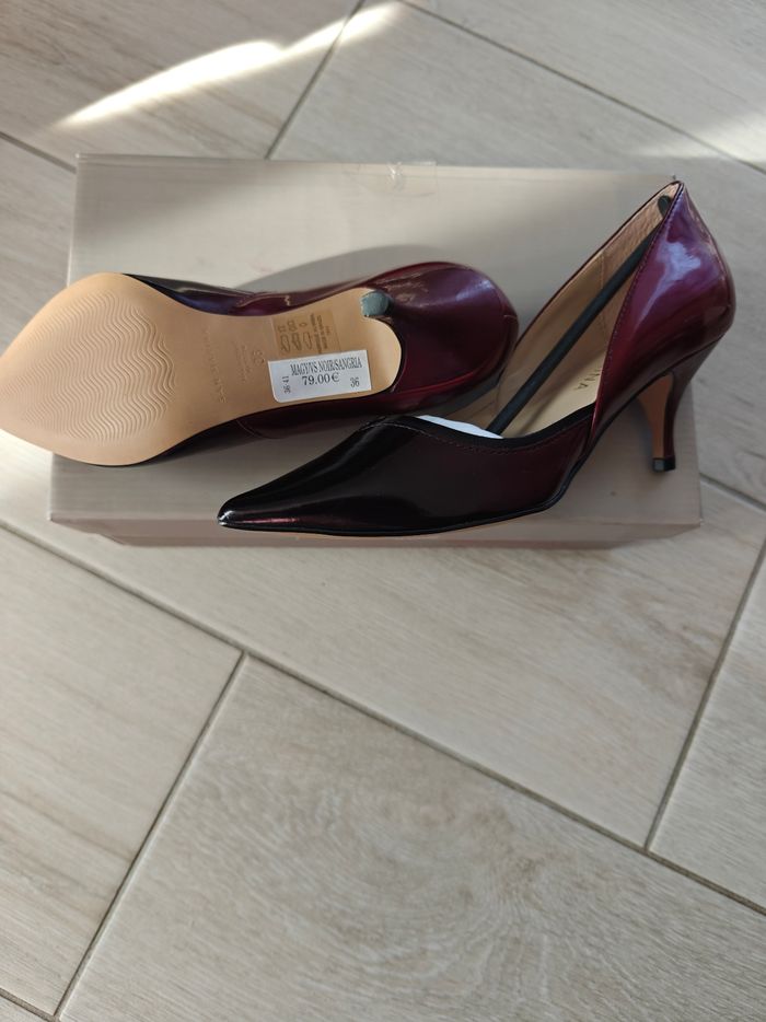 Escarpins bicolores san marina neuve - photo numéro 3