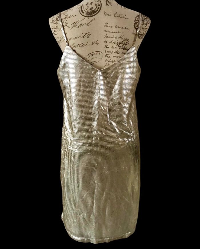 Robe de soirée argentée - photo numéro 2