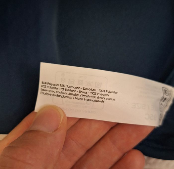 Haut de maillot de bain bleu canard effet push-up - photo numéro 6