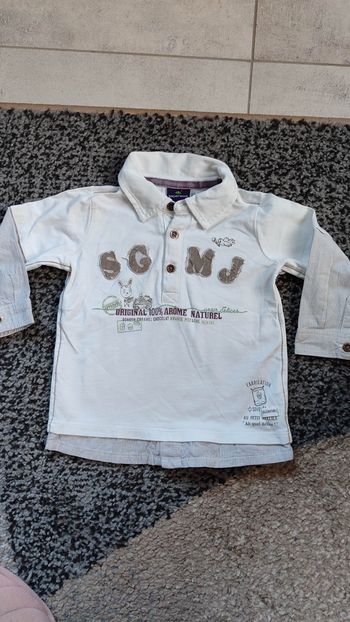 Polo manches longues 12 mois 