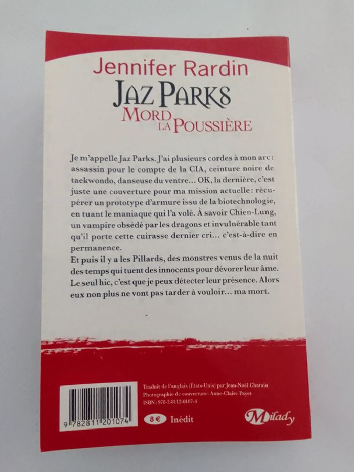 Jennifer Rardin - Jaz Parks mord la poussière Tome 2 - photo numéro 2