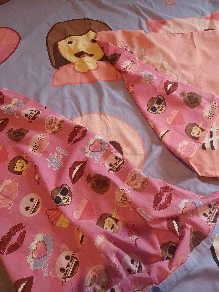 Parure housse couette et taie Emoji - photo numéro 2