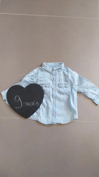 Chemise manches longues en jeans