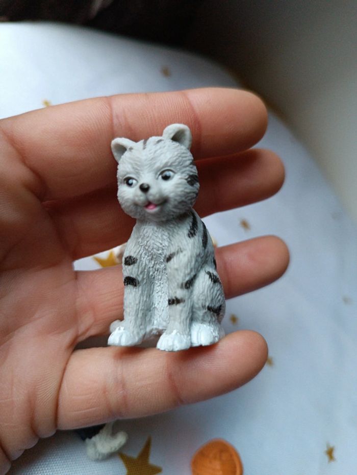Animaux animal pet cat kitten Kitty pocket chat chien dog mattel kinder puppies blanc gris - photo numéro 8