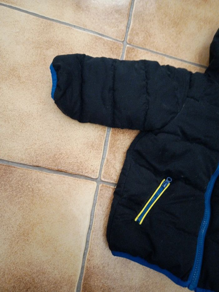 Manteau vert beau détail 2 ans intérieur polaire type doudoune - photo numéro 2