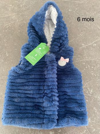 Gilet fausse fourrure 6 mois orchestra