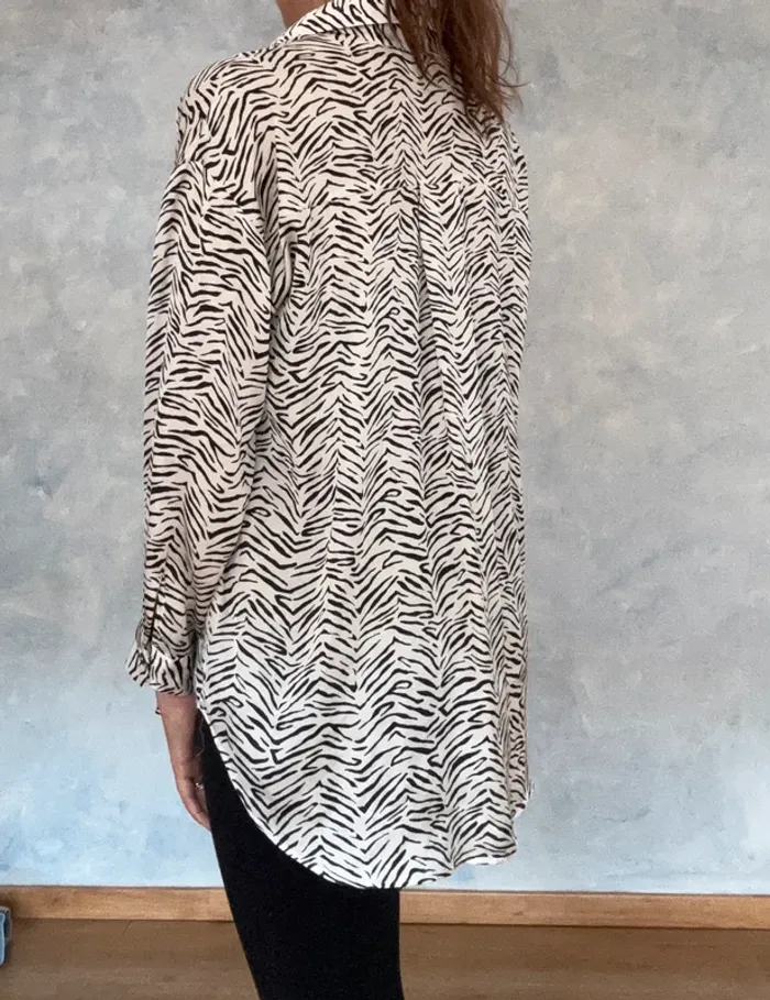 Chemise zébrée Zara - photo numéro 3