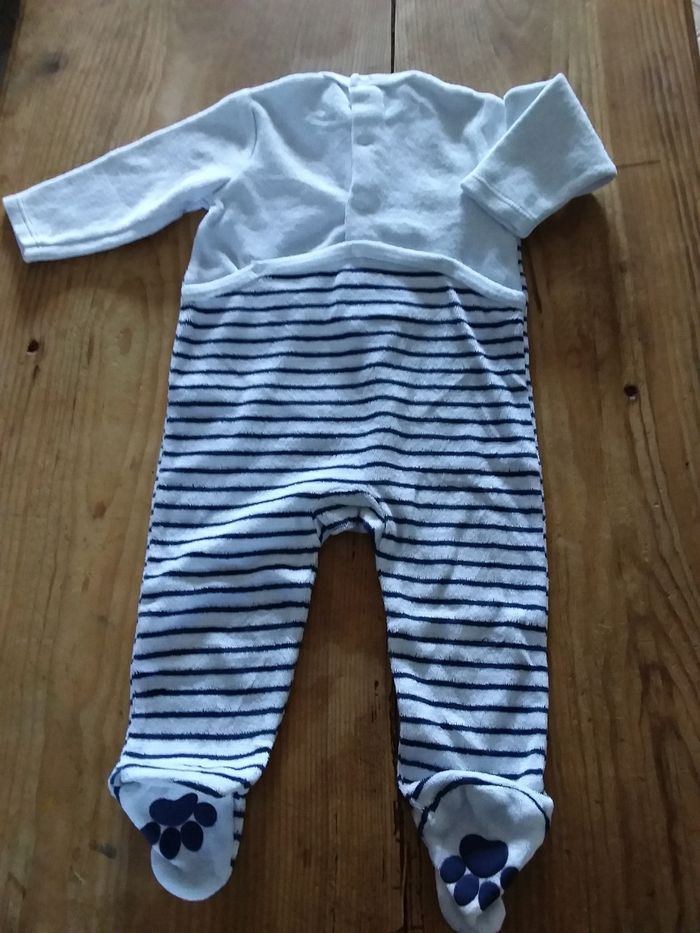 Lot de 3 grenouillères garçon taille 6 mois - photo numéro 4