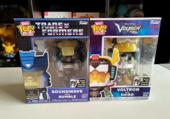 Lot 2 Grande Figurines POP Soundwave with Rumble + Voltron Bitty POP/ Bots Transformers