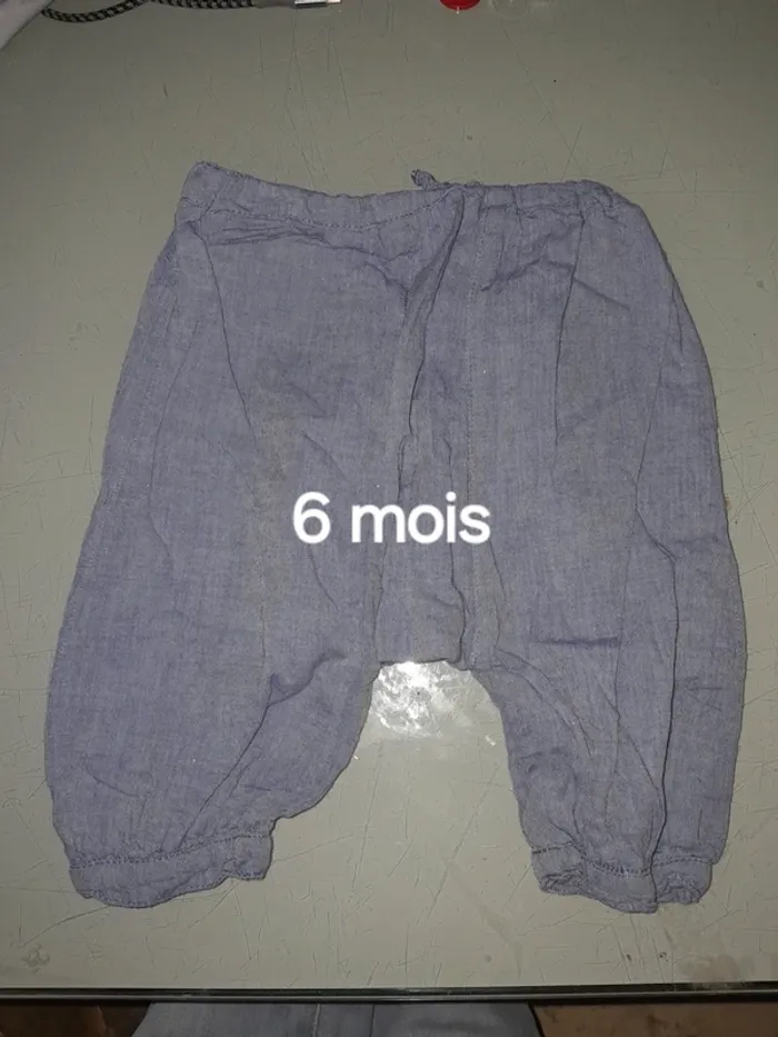 Sarouel bleu 6m