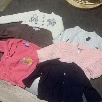 Lot 6 gilets fille
