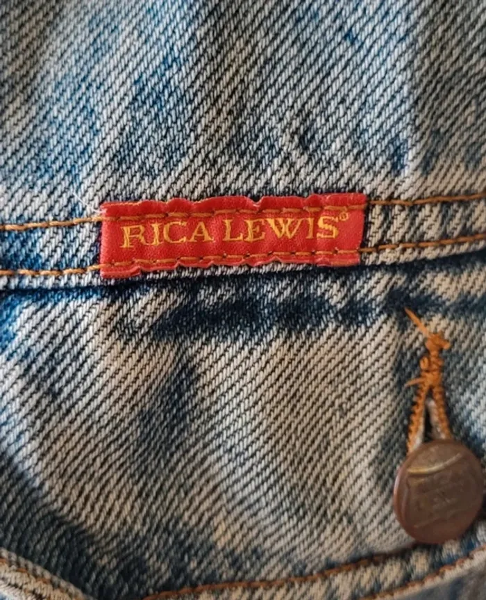 Veste en jean bleue claire vintage 90's Rica Lewis Taille XL ou 48 50 - photo numéro 4