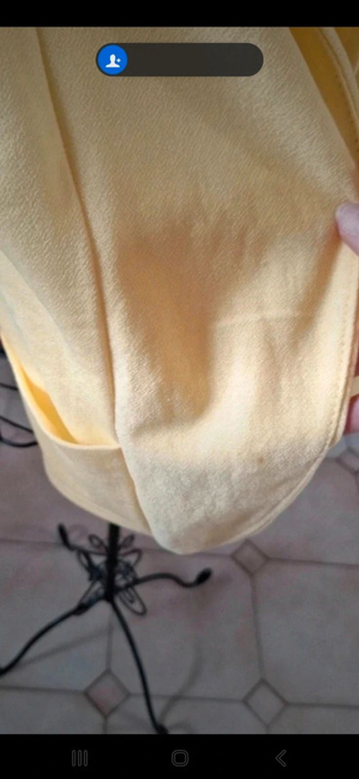 Blazer manches 3/4 jaune pâle 👻 - photo numéro 4