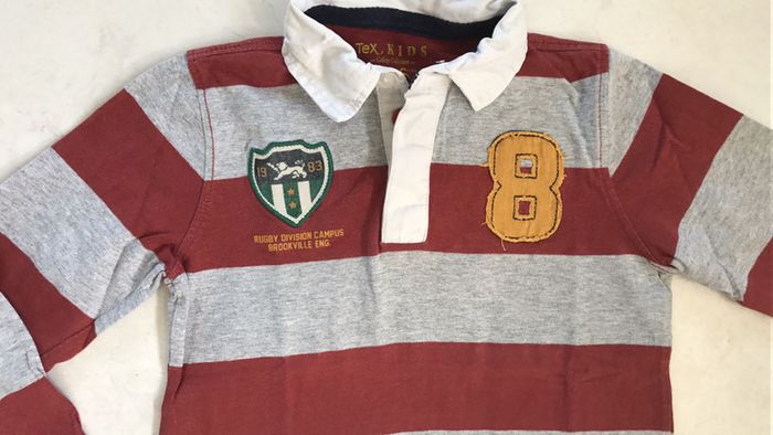 Polo garçon manches longues 5/6 ans - photo numéro 2