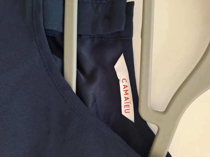 Blouse bleu marine Camaïeu taille 38 - photo numéro 5