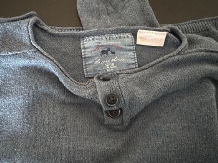 Pull laine Zara bleu - photo numéro 3