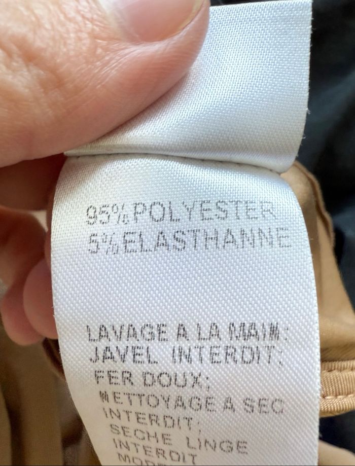 Top court manches longues col roulé doré avec dos ouvert lacet outfitbook taille 34 XS - photo numéro 4
