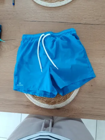 Short de bain garçon bleu 10 ans