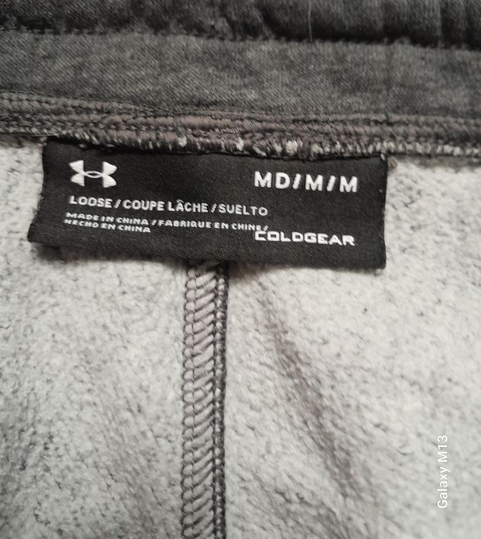 Pantalon de jogging homme gris Under Amour coupe lâche taille M - photo numéro 3