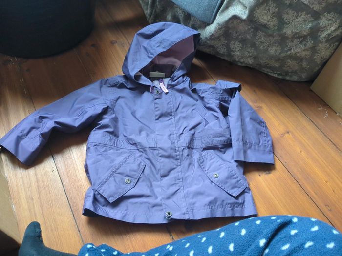 Kway violet quechua 3 ans fille