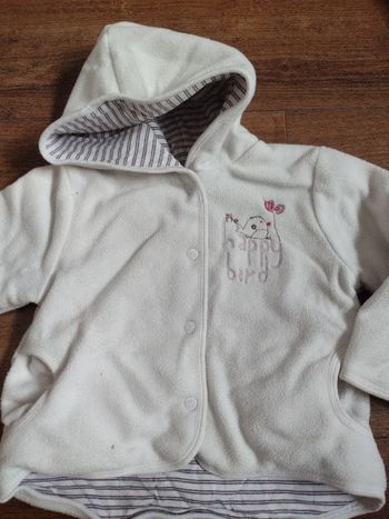 Manteau polaire réversible 18 mois