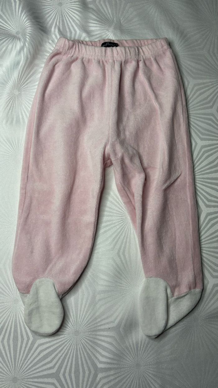 Pyjama velours 2 pièces fille 12 mois - photo numéro 4