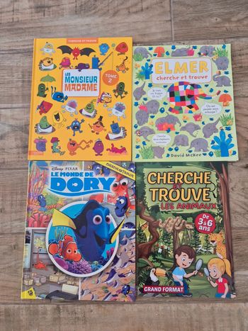 Lot de 4 livres Cherche et trouve