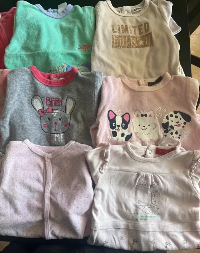Très beau Lots de 12 pyjama pour bébé fille - photo numéro 2