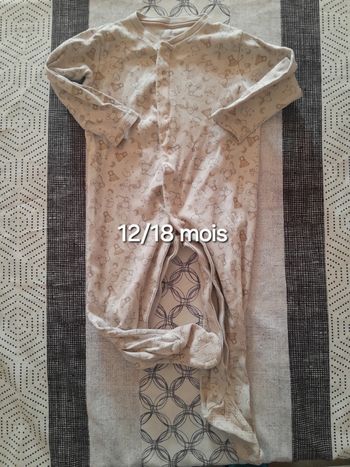 Pyjama coton 12/18m