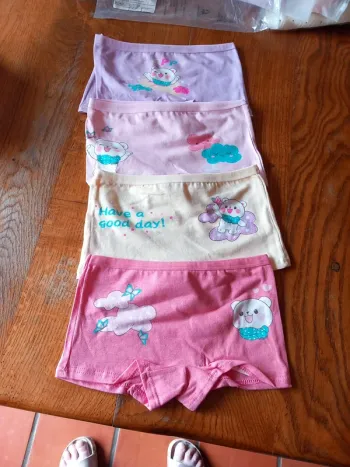 🚼lot 4 boxers shorty culottes Neuf coton 6ans
