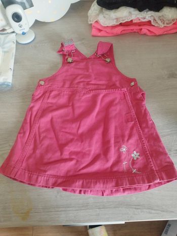 Robe en jeans rose