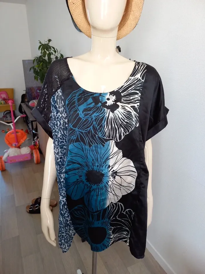 Tee-shirt femme noir T50 - photo numéro 2