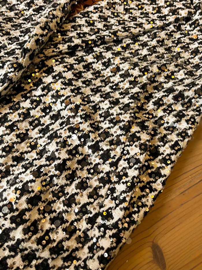 manteau handmade oversize pied poule 44 - photo numéro 3