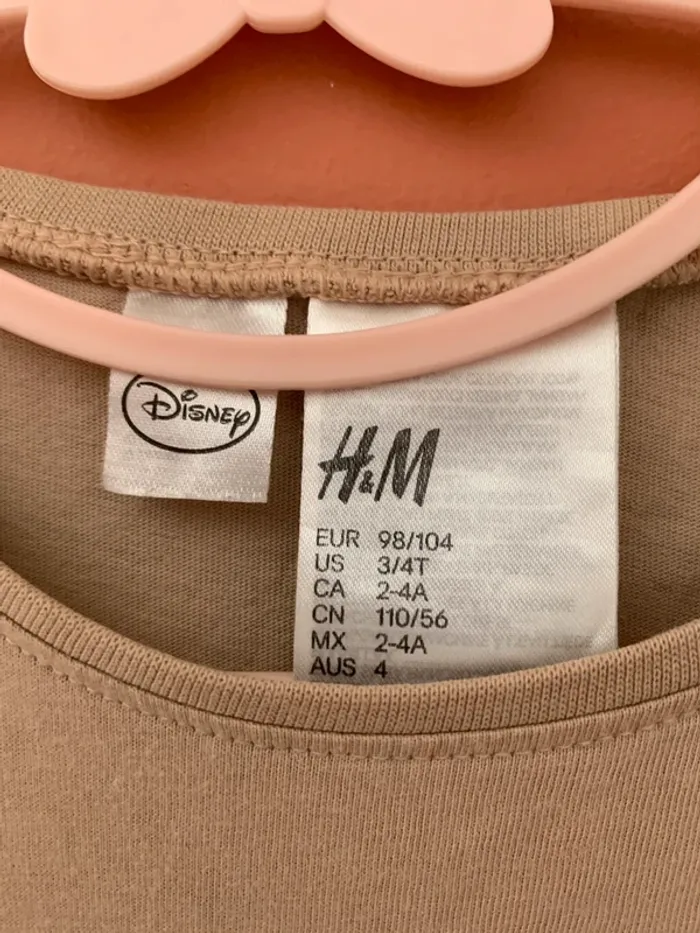 🐭 T-shirt Minnie – H&M – 98/104 (3-4 ans) - photo numéro 4