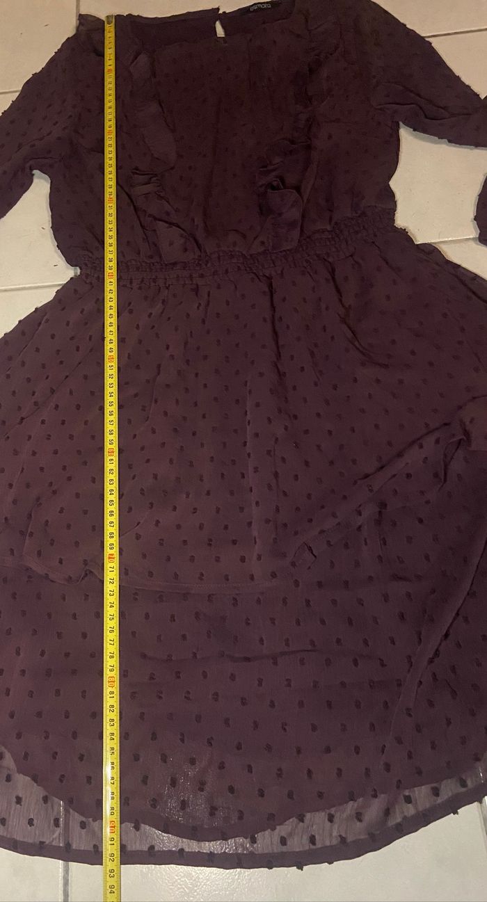 Robe  bordeaux/violet »Esmara »manches longues - photo numéro 3